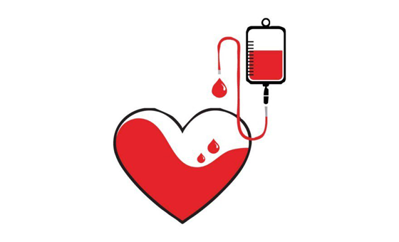 Illustration of a heart and an infusion bag